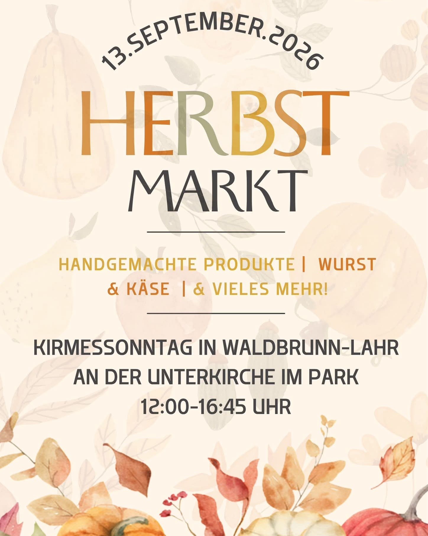 Morgen sind wir mit neuen Produkten in Lahr auf dem Herbstmarkt 🤩. Kommt gerne vorbei und schaut euch um😁